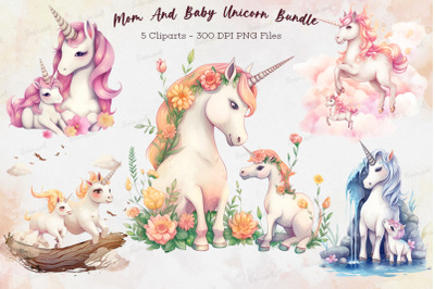 Mom And Baby Unicorn Bundle