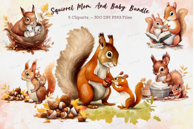 Squirrel Mom And Baby Bundle