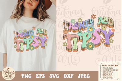 Tanned and tipsy svg png sublimation, distressed png