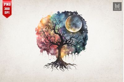 Watercolor Beautiful Tree Of Life 18
