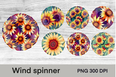 Sunflower wind spinner | Wind spinner sublimation