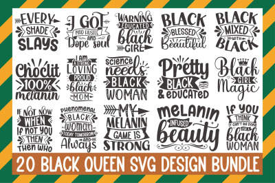 Black Queen Svg Design Bundle