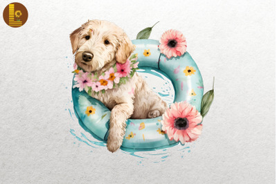 Cute Dog Summertime Watercolor 20