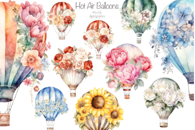 Floral Hot Air Balloons