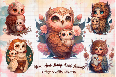 Mom And Baby Owl Bundle