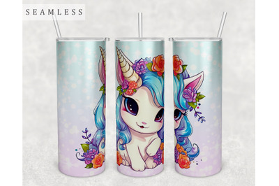 Baby Unicorn Tumbler Wrap, 20 Oz Skinny Tumbler Sublimation Design