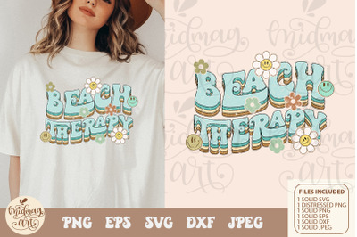 Beach therapy svg png sublimation, distressed png sublimation