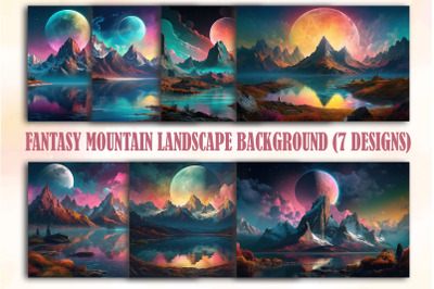 Fantasy Mountain Landscape Backgrounds