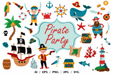 Pirate party - SVG