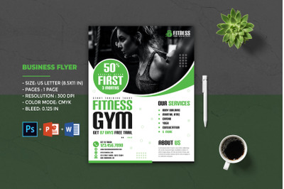 Fitness Flyer Template | Gym Flyer Template