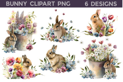 Cute Bunny Clipart | Easter Bunny Sublimation