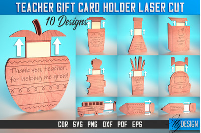 Teacher Gift Card Holder Laser Cut SVG | Teacher SVG | CNC Files &amp;nbsp;