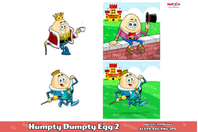 Humpty Dumpty Egg Cartoon Characters 2