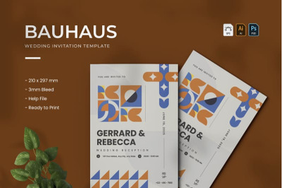 Bauhaus - Wedding Invitation