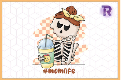 Skeleton Mom Life Coffee Mom