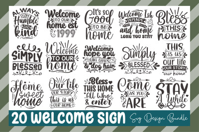 Welcome Sign  Svg Design Bundle