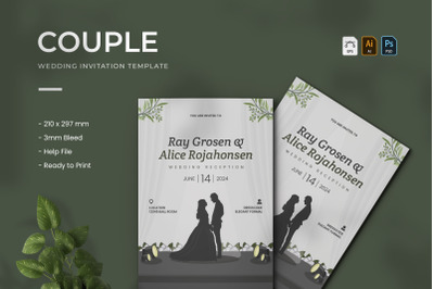 Couple - Wedding Invitation