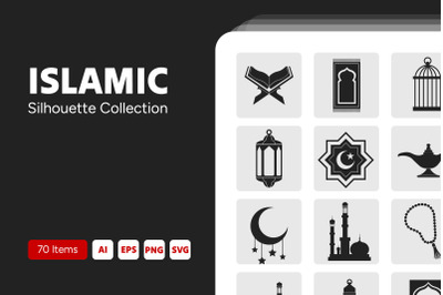 Islamic Silhouette Collection Illust