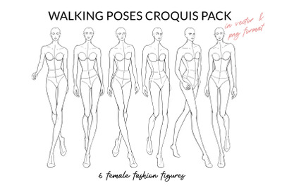 Walking Poses Croquis Pack