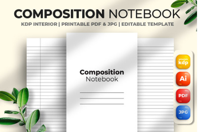 Composition Notebook Kdp Interior