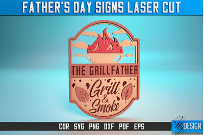 Fathers Day Sign Laser Cut SVG | Home SVG Design | CNC files