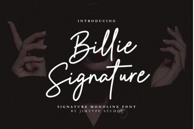 Billie Signature | Business Branding Font