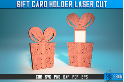 Gift Card Holder Laser Cut SVG | Gift Card Holder SVG | CNC Files