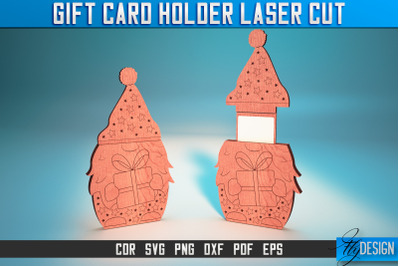 Gift Card Holder Laser Cut SVG | Gift Card Holder SVG | CNC Files