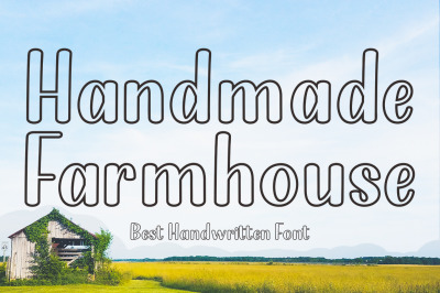 Handmade Farmhouse Outline