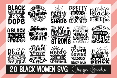 Black Women  Svg Design Bundle