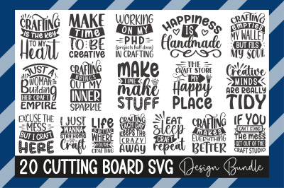 Cutting Board Svg Design Bundle