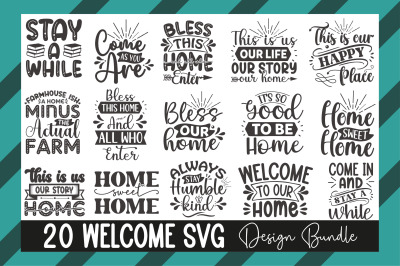 Welcome Svg Design Bundle