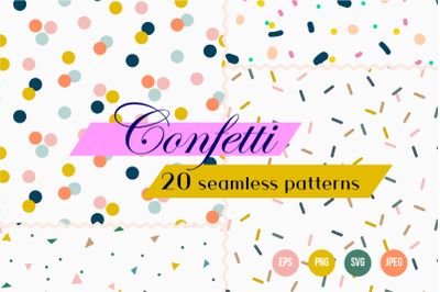 Confetti Festival-Seamless Patterns