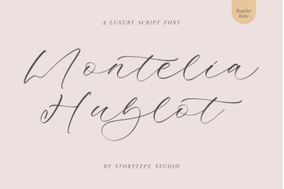 Montelia Hublot - Luxury Script Font