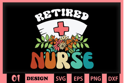 Retired Nurse Floral Nurse Hat