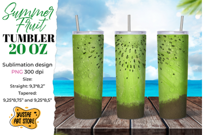 Summer tumbler sublimation/Kiwi fruit tumbler 20 oz