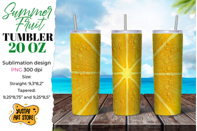 Summer tumbler sublimation/Orange tumbler 20 oz