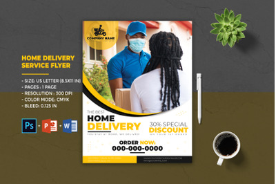 Multipurpose Home Delivery Service Flyer Template