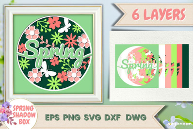 Shadow Box Spring | 3D Layered SVG | Lightbox