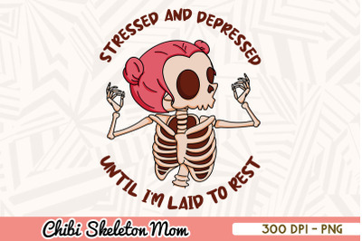 Stressed and Depressed Chibi Skeleton