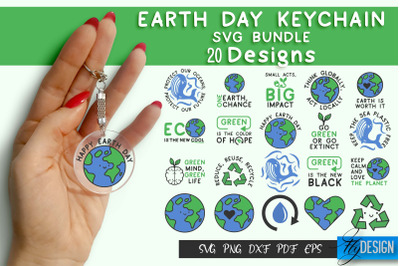 Earth Day Keychain SVG Design | Earth SVG Quotes | Keychain SVG Quotes