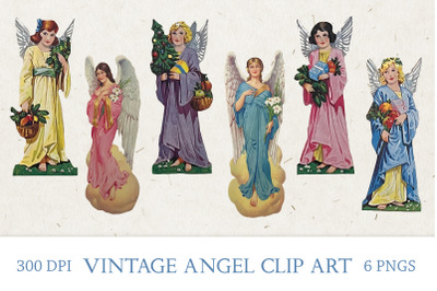Vintage Angel Clip Art Collection