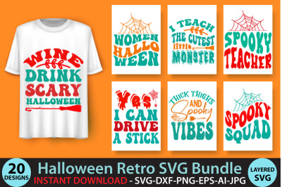 Halloween Retro SVG Bundle Vol:1