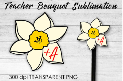 Teacher Bouquet Sublimation | Teacher Pencil Design | Flower