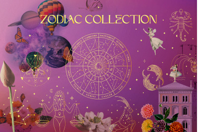 Zodiac Signs and Horoscope Design Kits.  Premade Mystic Horoscope