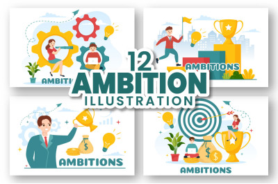 12 Ambition to Success Illustration