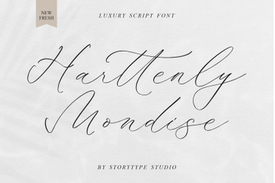 Harttenly Mondise - Luxury Script Font