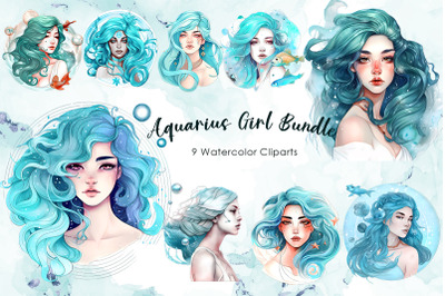 Beautiful Aquarius Girl Bundle