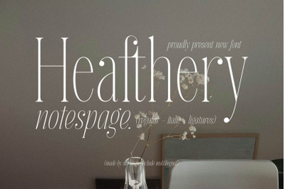 Heafthery Notespage Typeface