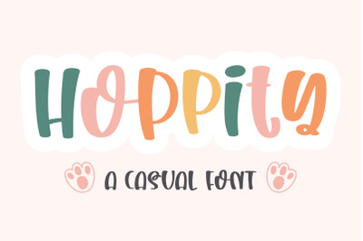 Hoppity - A casual font